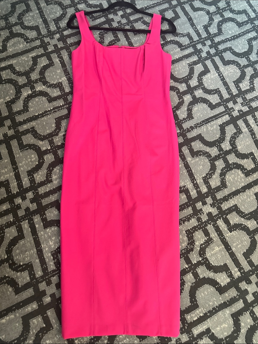 Christian Lacroix Fuchsia Sleeveless Maxi Sheath Dress
